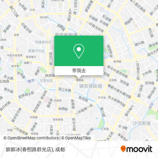 膨膨冰(春熙路群光店)地图