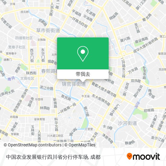 中国农业发展银行四川省分行停车场地图