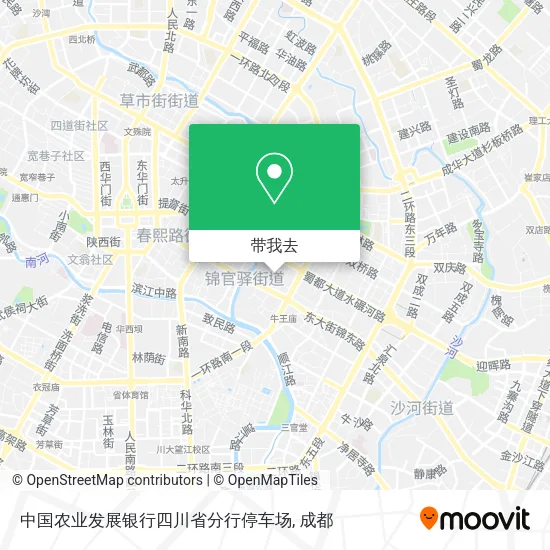 中国农业发展银行四川省分行停车场地图