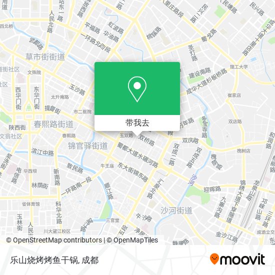 乐山烧烤烤鱼干锅地图
