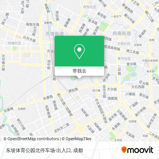 东坡体育公园北停车场-出入口地图