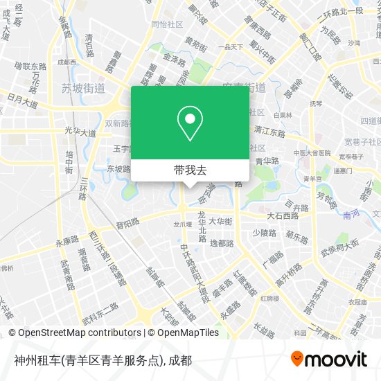 神州租车(青羊区青羊服务点)地图