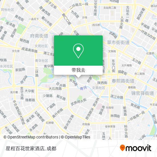 星程百花世家酒店地图