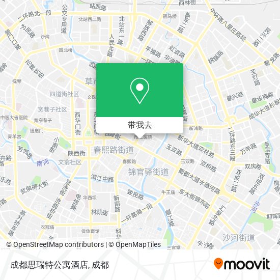 成都思瑞特公寓酒店地图