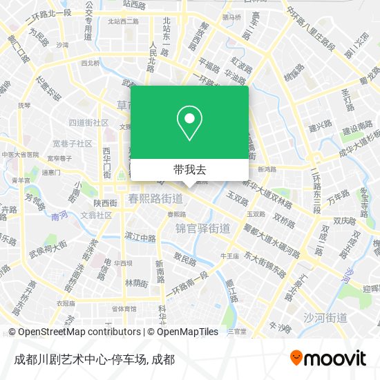 成都川剧艺术中心-停车场地图