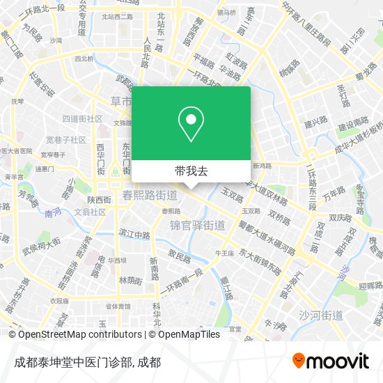 成都泰坤堂中医门诊部地图