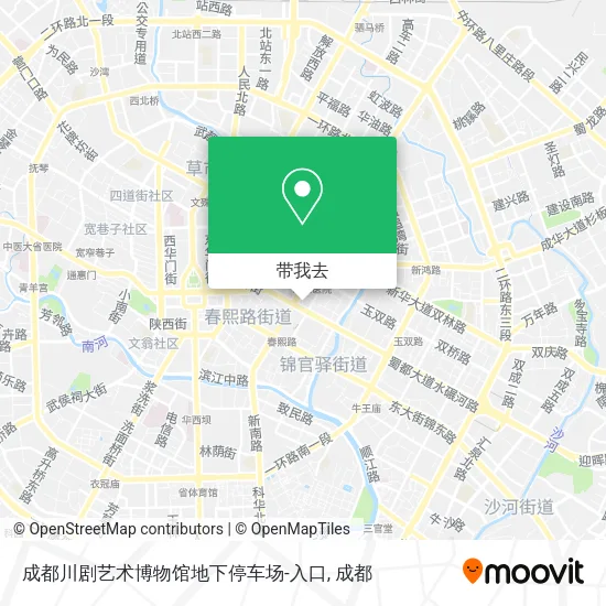 成都川剧艺术博物馆地下停车场-入口地图