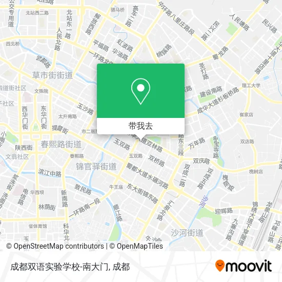 成都双语实验学校-南大门地图