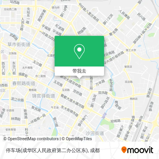 停车场(成华区人民政府第二办公区东)地图