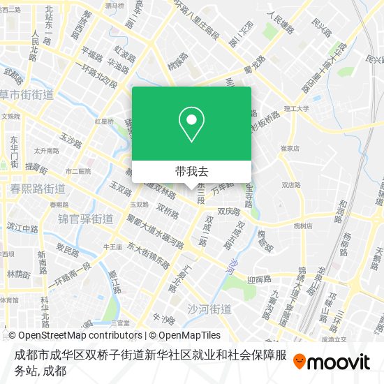 成都市成华区双桥子街道新华社区就业和社会保障服务站地图