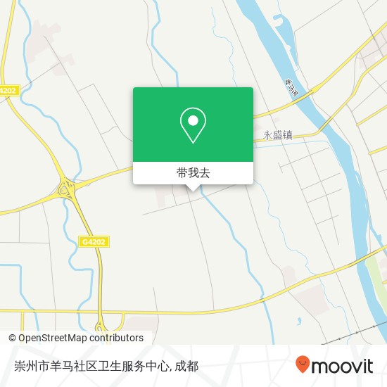 崇州市羊马社区卫生服务中心地图