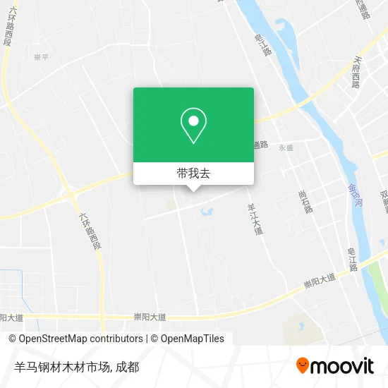 羊马钢材木材市场地图