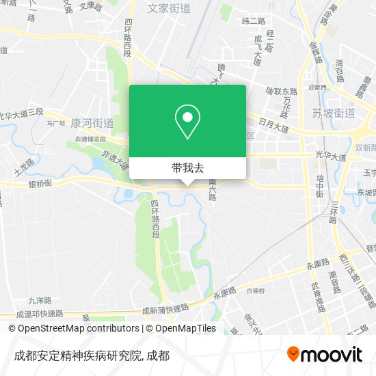 成都安定精神疾病研究院地图