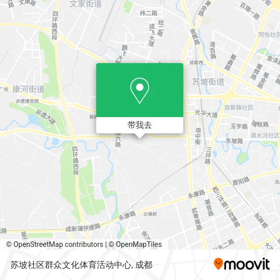 苏坡社区群众文化体育活动中心地图