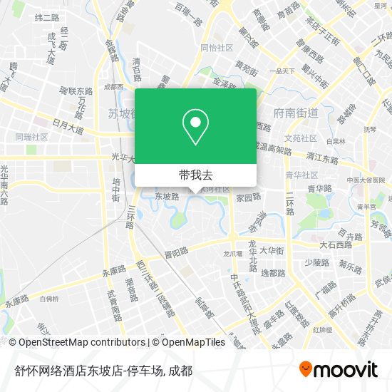 舒怀网络酒店东坡店-停车场地图