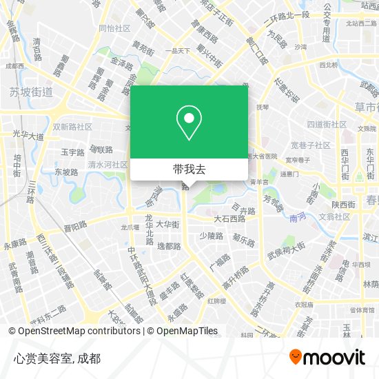 心赏美容室地图