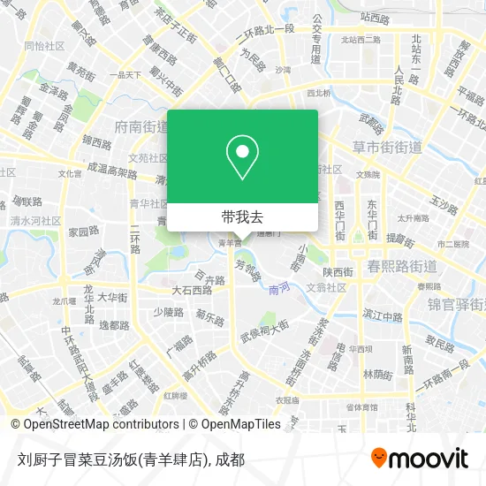刘厨子冒菜豆汤饭(青羊肆店)地图