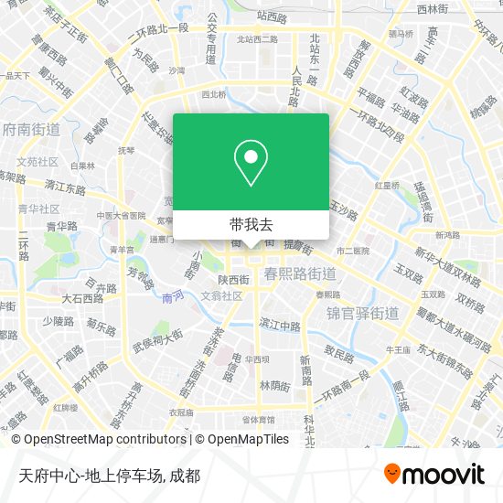 天府中心-地上停车场地图