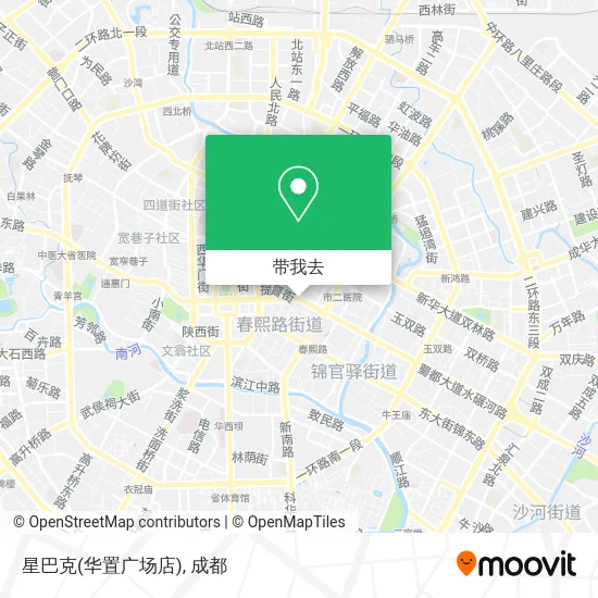 星巴克(华置广场店)地图