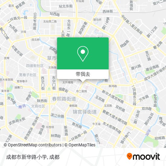 成都市新华路小学地图