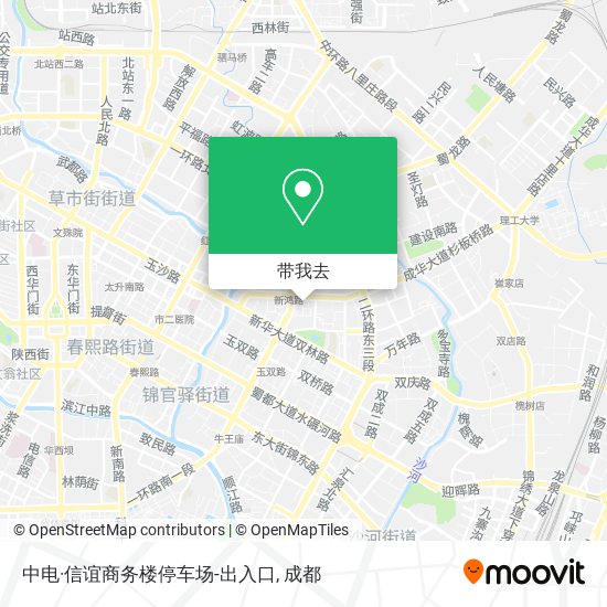中电·信谊商务楼停车场-出入口地图