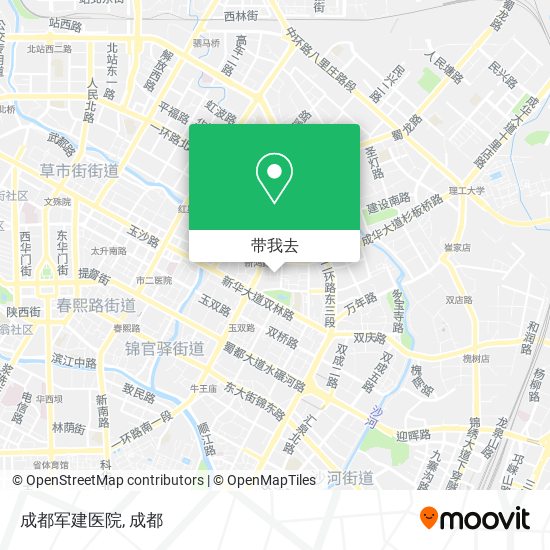 成都军建医院地图