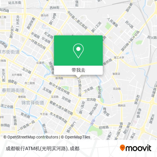 成都银行ATM机(光明滨河路)地图