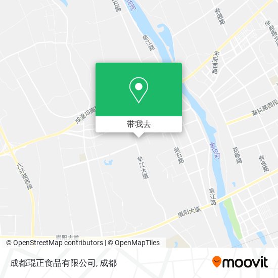 成都琨正食品有限公司地图