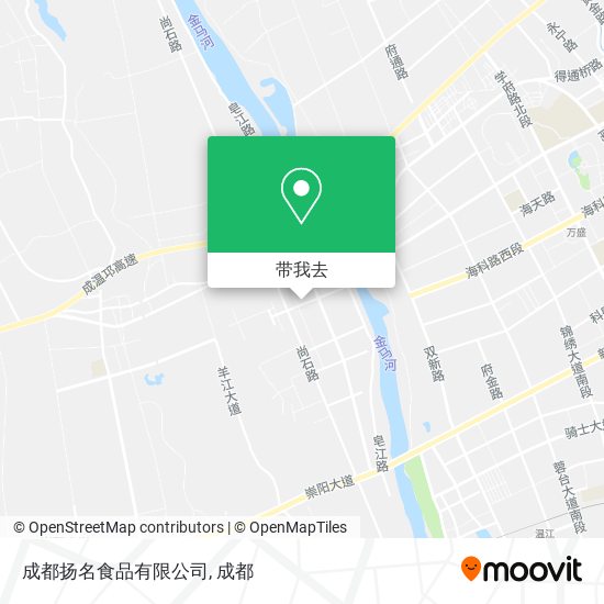 成都扬名食品有限公司地图