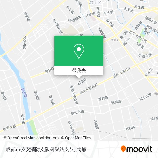 成都市公安消防支队科兴路支队地图