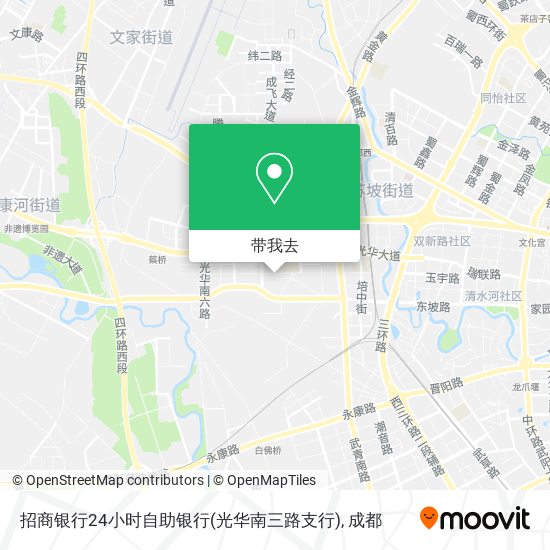 招商银行24小时自助银行(光华南三路支行)地图
