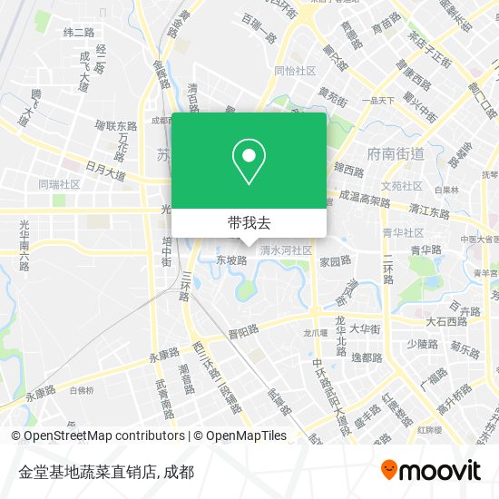金堂基地蔬菜直销店地图