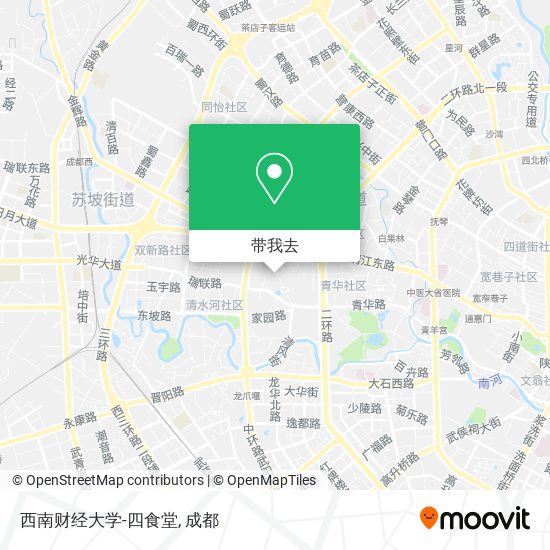 西南财经大学-四食堂地图