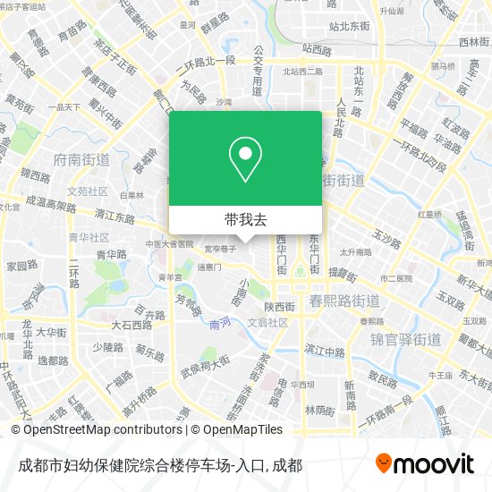 成都市妇幼保健院综合楼停车场-入口地图