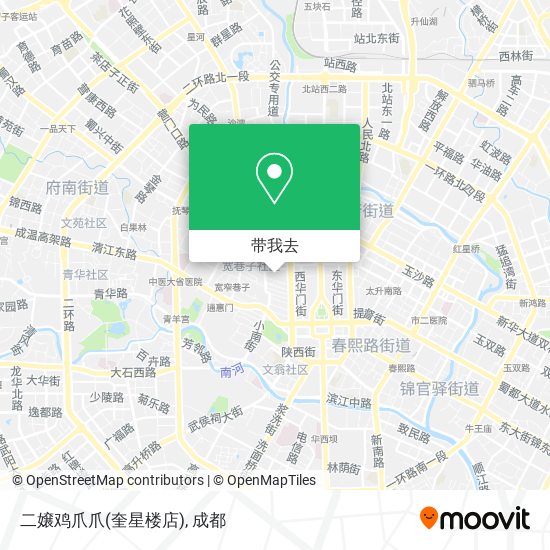 二嬢鸡爪爪(奎星楼店)地图