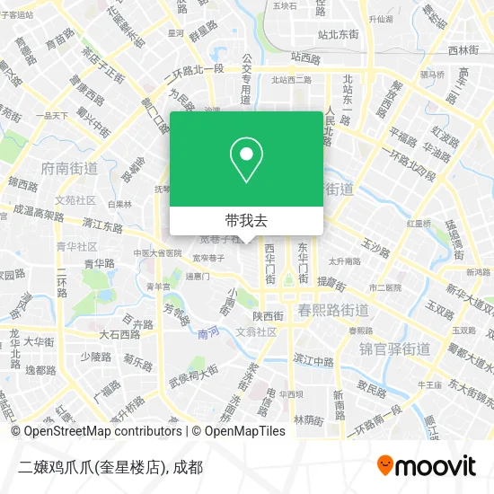 二嬢鸡爪爪(奎星楼店)地图