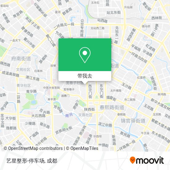 艺星整形-停车场地图