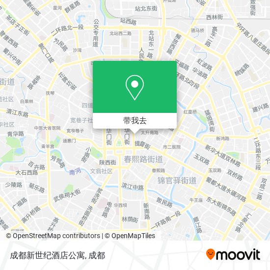 成都新世纪酒店公寓地图