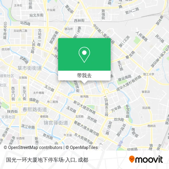 国光一环大厦地下停车场-入口地图