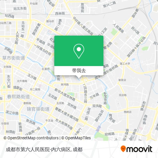 成都市第六人民医院-内六病区地图