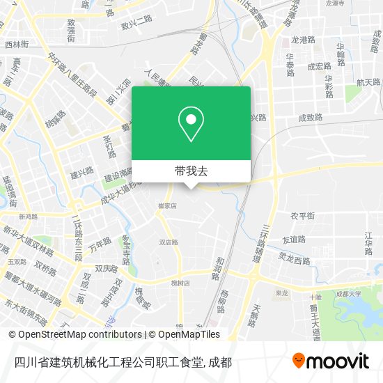 四川省建筑机械化工程公司职工食堂地图