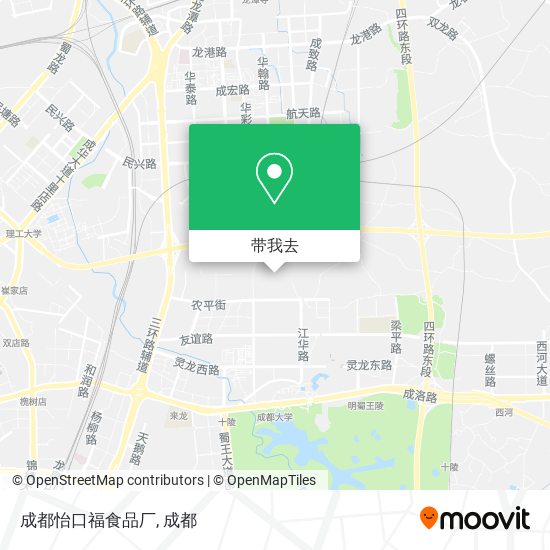 成都怡口福食品厂地图