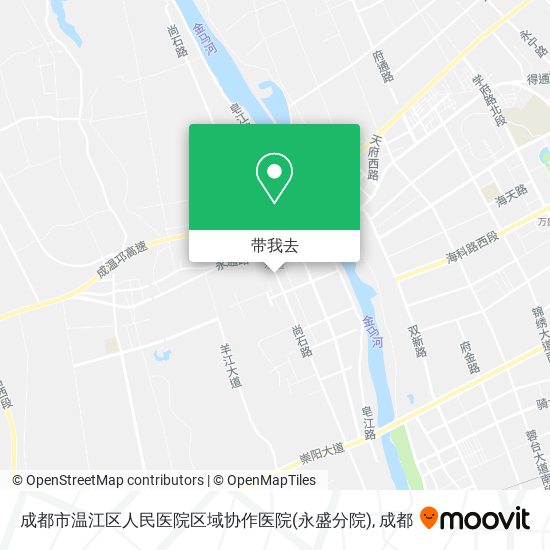 成都市温江区人民医院区域协作医院(永盛分院)地图