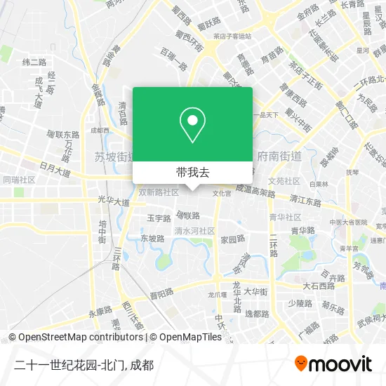二十一世纪花园-北门地图