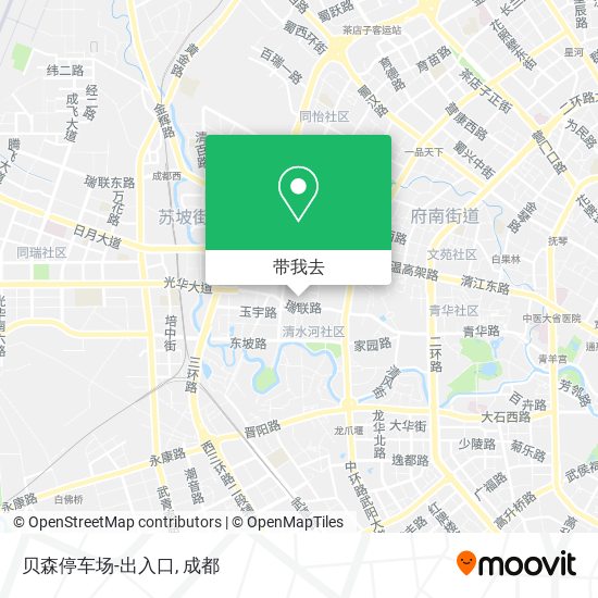 贝森停车场-出入口地图