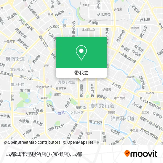 成都城市理想酒店(八宝街店)地图
