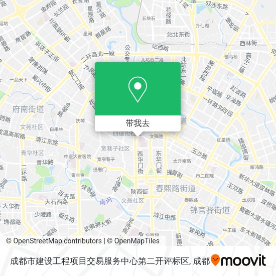 成都市建设工程项目交易服务中心第二开评标区地图