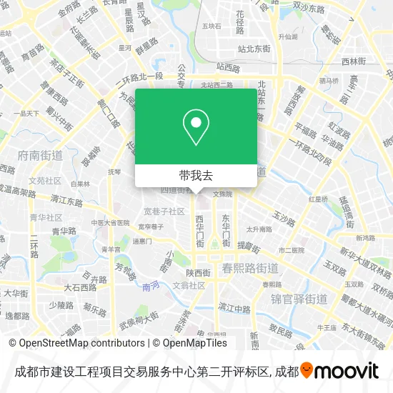 成都市建设工程项目交易服务中心第二开评标区地图
