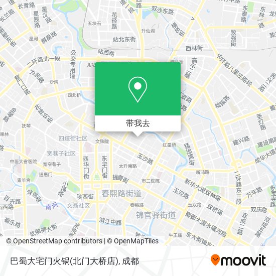 巴蜀大宅门火锅(北门大桥店)地图