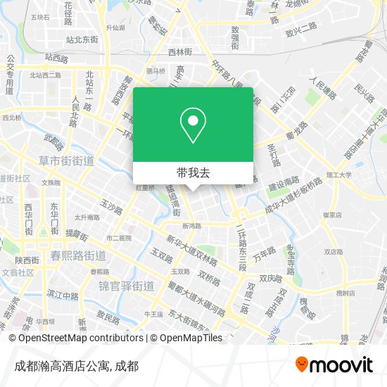 成都瀚高酒店公寓地图